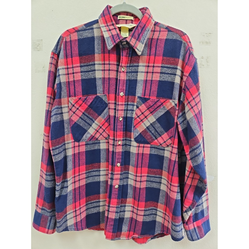 Vintage St Johns Bay Big Mac Flannel Shirt Mens L USA